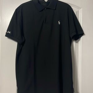 Near new black RLX Ralph Lauren short sleeve performance polo shirt. Mens Large